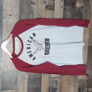 American Eagle Vintage Raglan eagle long sleeve shirt sz Large Men's